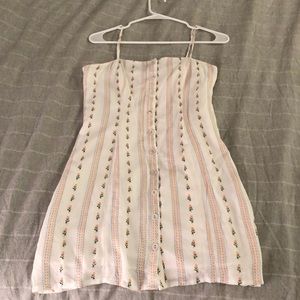 Short sundress with floral print